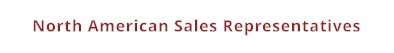 North American Sales Representatives